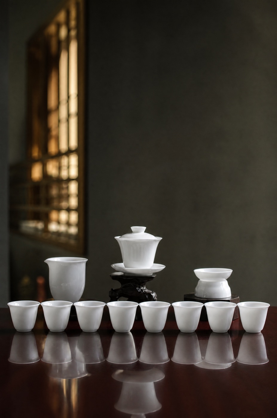 白瓷茶器视频帧